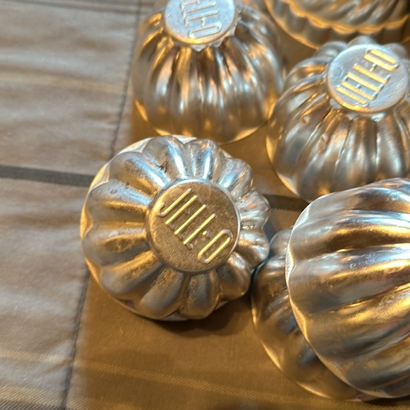 Lot De 4 Mini Moules En Aluminium Vintage – Donut, Bagel, Bundt – Moules à Tartelettes Jell-O